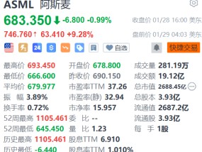 阿斯麦盘前涨超9% Q4业绩超预期