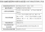 施秉县农村信用合作联社被罚45万元：向关系人发放信用贷款 未严格执行案防管理规定