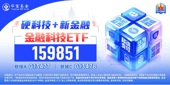 金融科技直线拉涨！大智慧强势三连板，金融科技ETF（159851）冲高逾2%，资金实时申购3亿份！