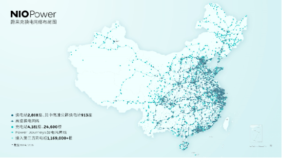 9纵9横高速充换电网络——蔚来的“万里长城”
