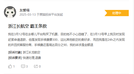 315在行动|巨额手续费引发消费者不满 长龙航空退票改签乱象丛生